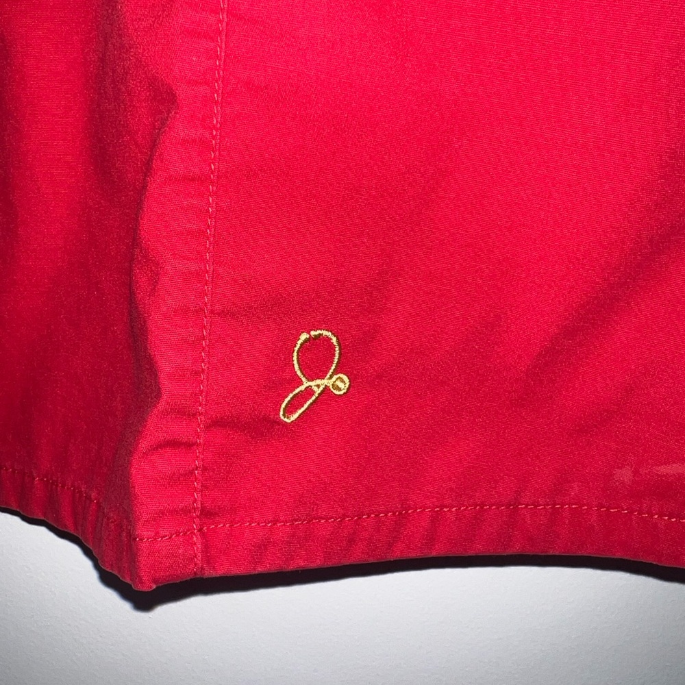 Jaanuu Peplum Scrub Top - Picture 2 of 6